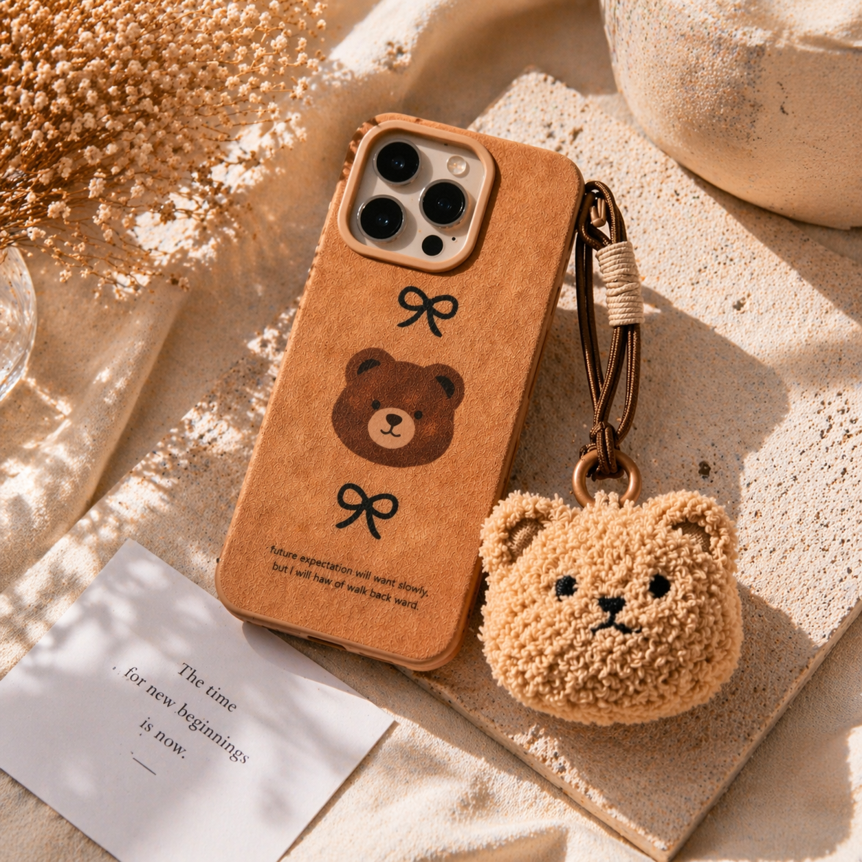 Cozy Teddy Charm Case