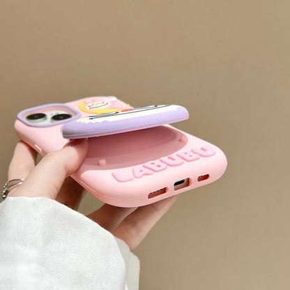 Stylish Cute Labubu Pocket Mirror Case