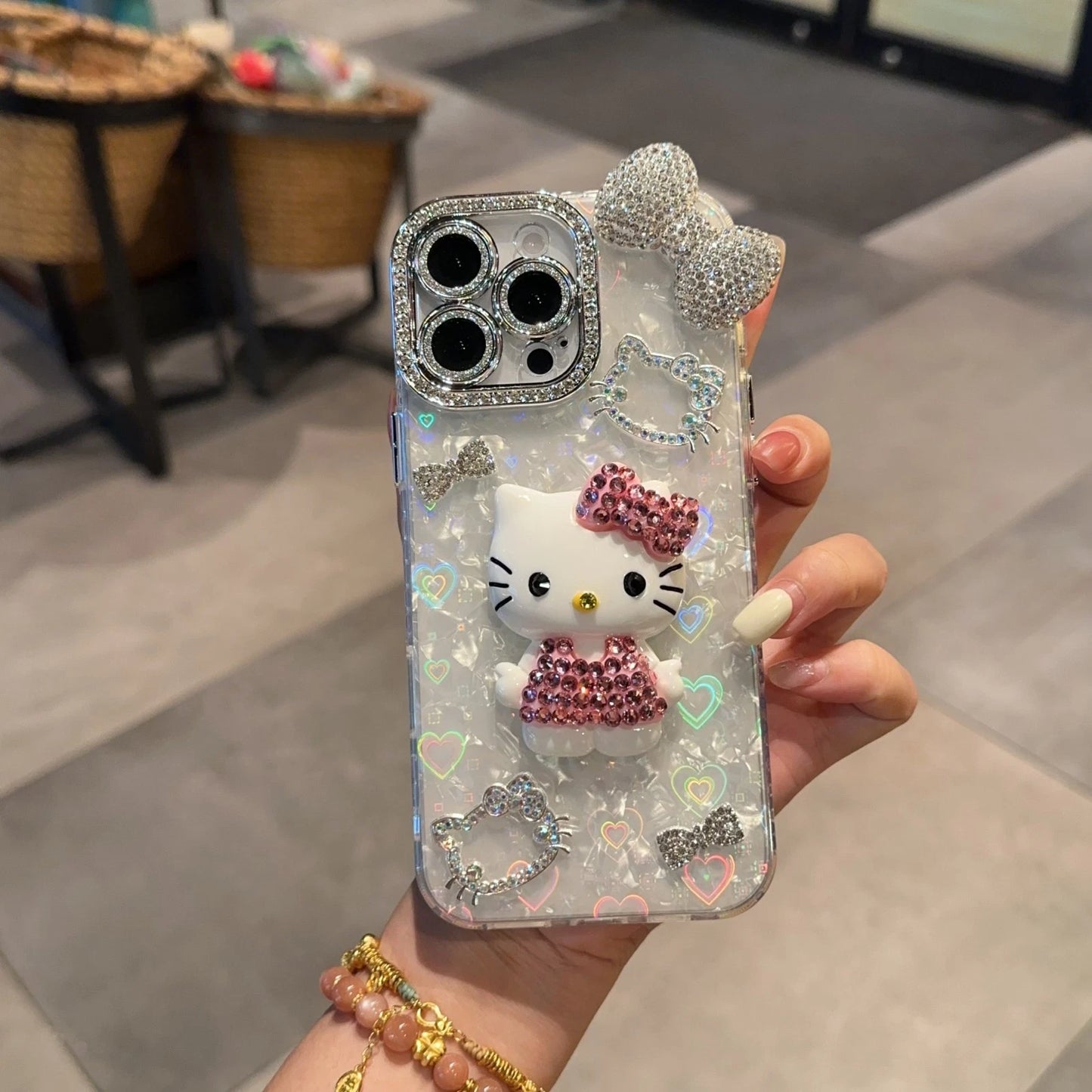 Hello Kitty Pearl Sparkle Case