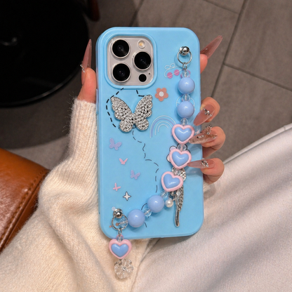 Dreamy Pastel Cute Heart Charm Case