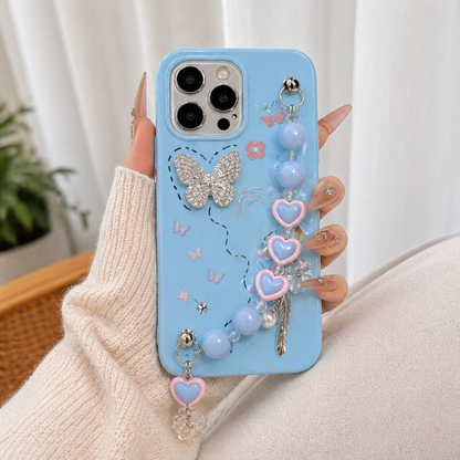 Dreamy Pastel Cute Heart Charm Case
