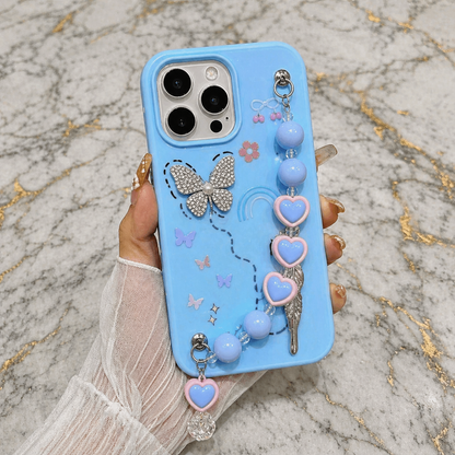 Dreamy Pastel Cute Heart Charm Case