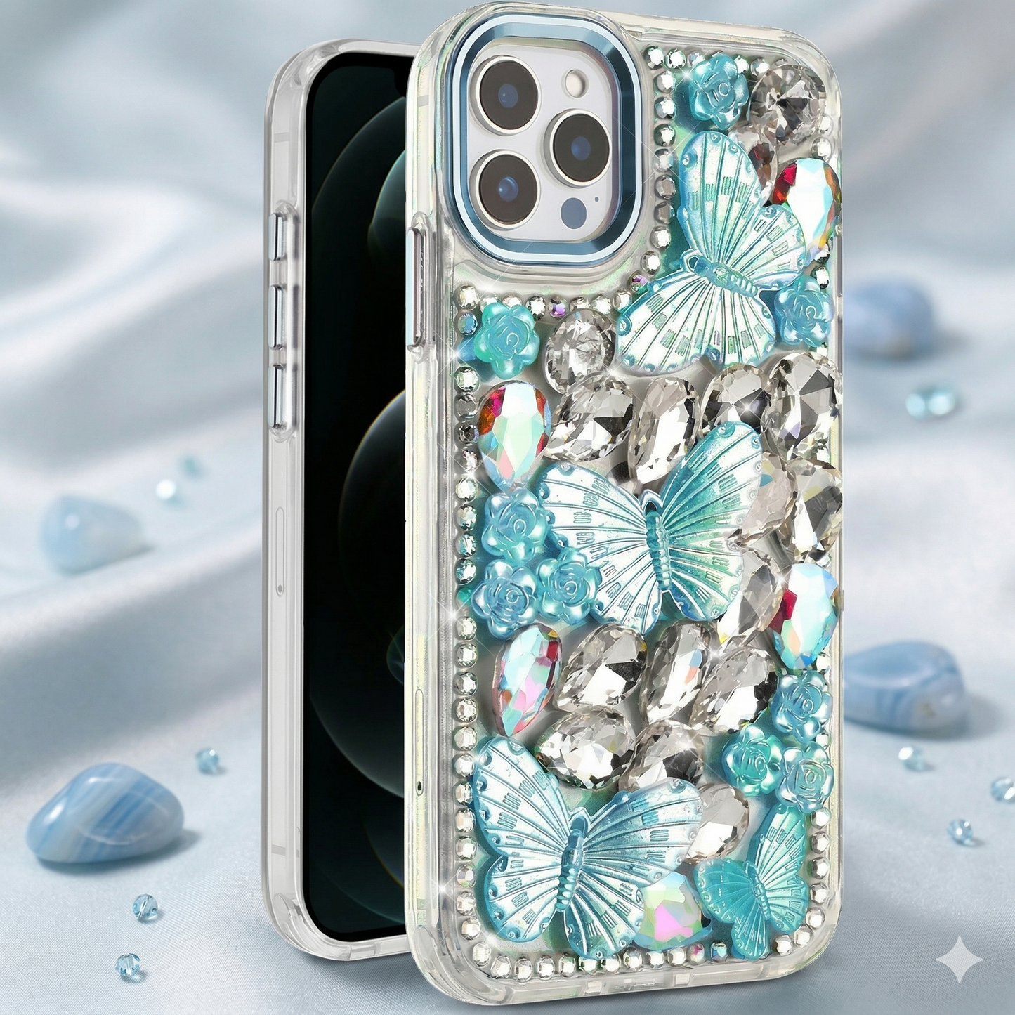 Luxury Crystal Butterfly Case