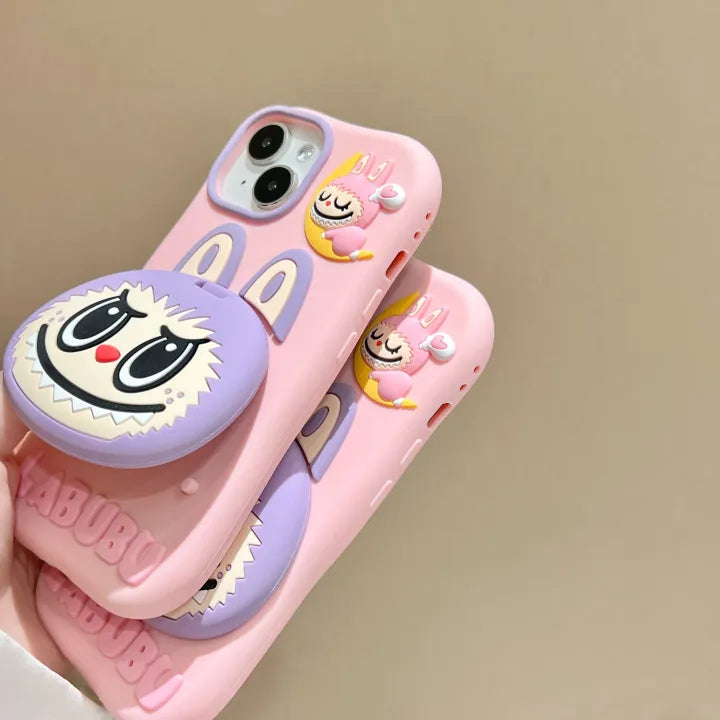 Stylish Cute Labubu Pocket Mirror Case