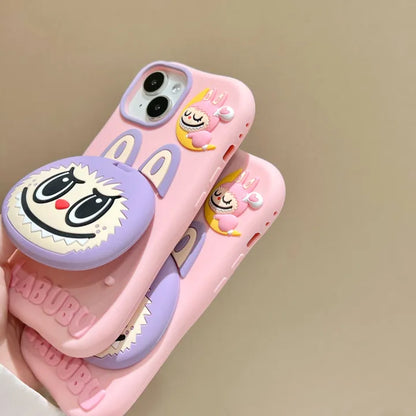 Stylish Cute Labubu Pocket Mirror Case