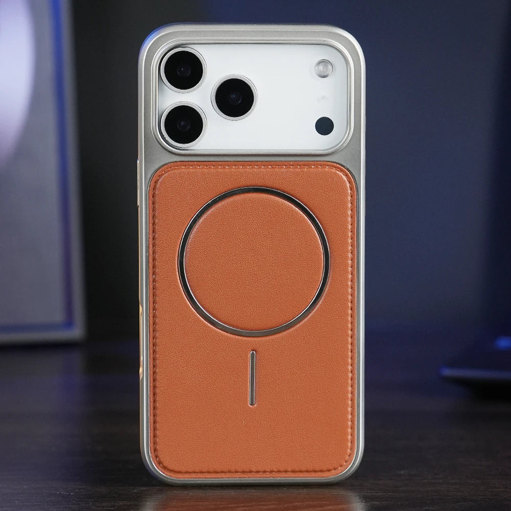 Classic Smooth Leather Magnetic Case