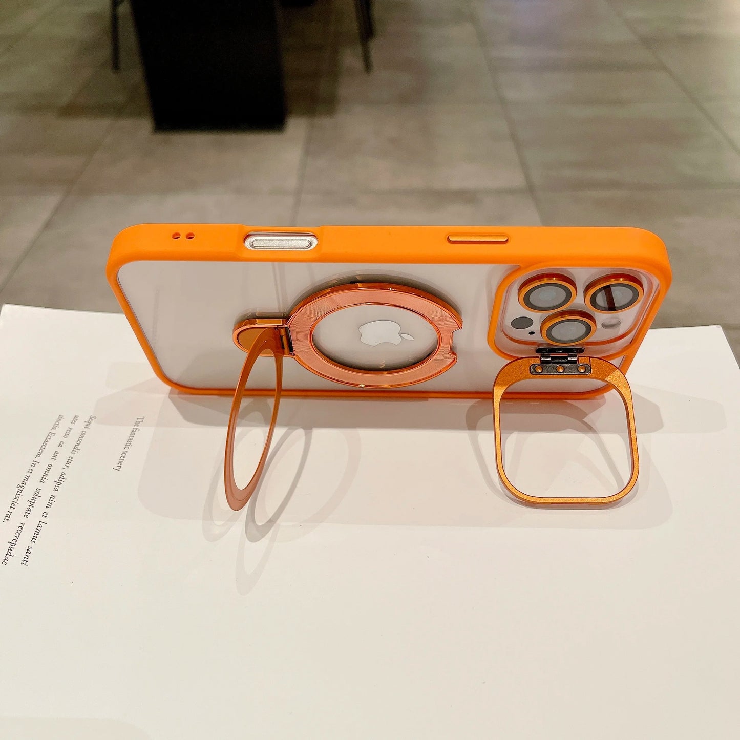 Dual Ring Kickstand Magnetic Case