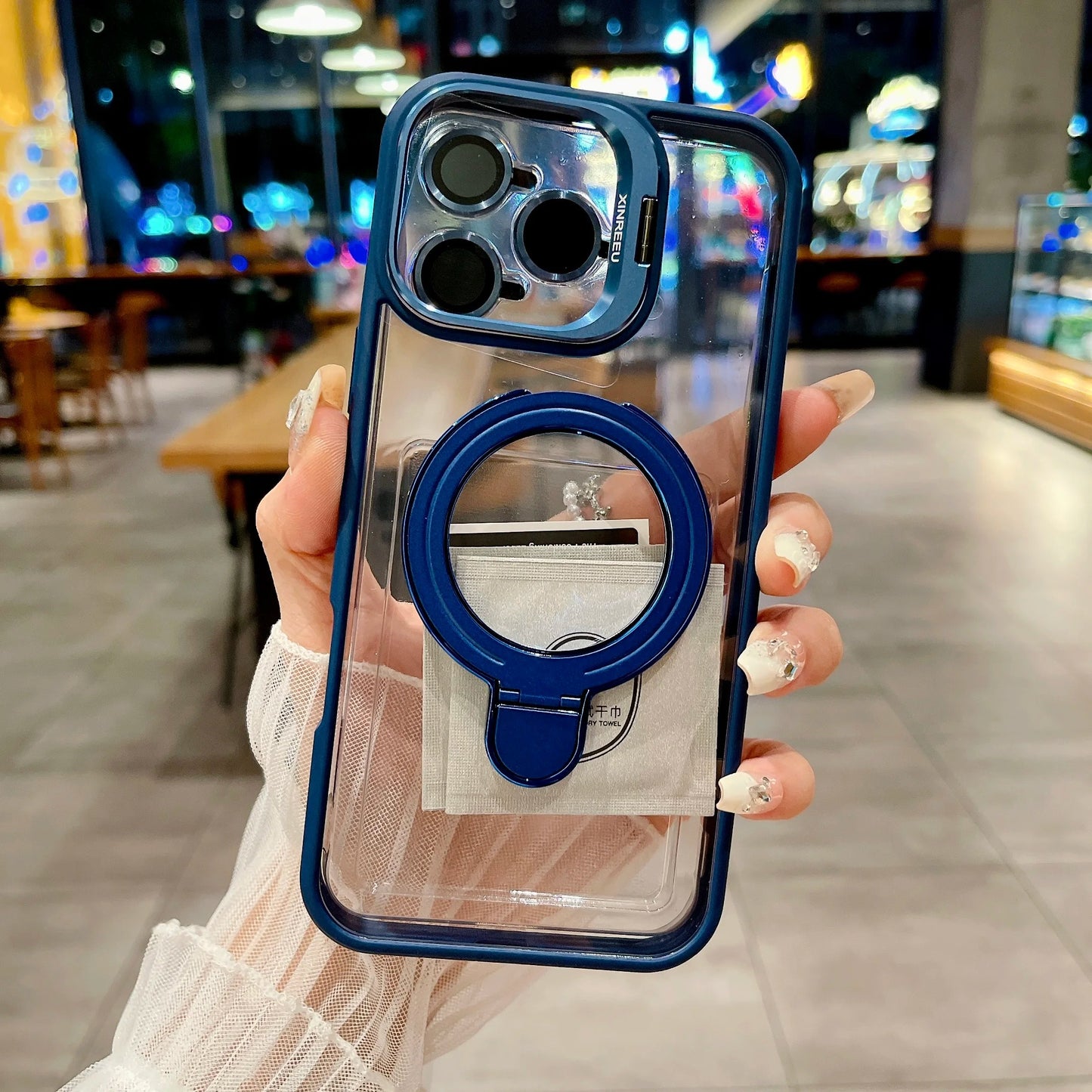 Dual Ring Kickstand Magnetic Case