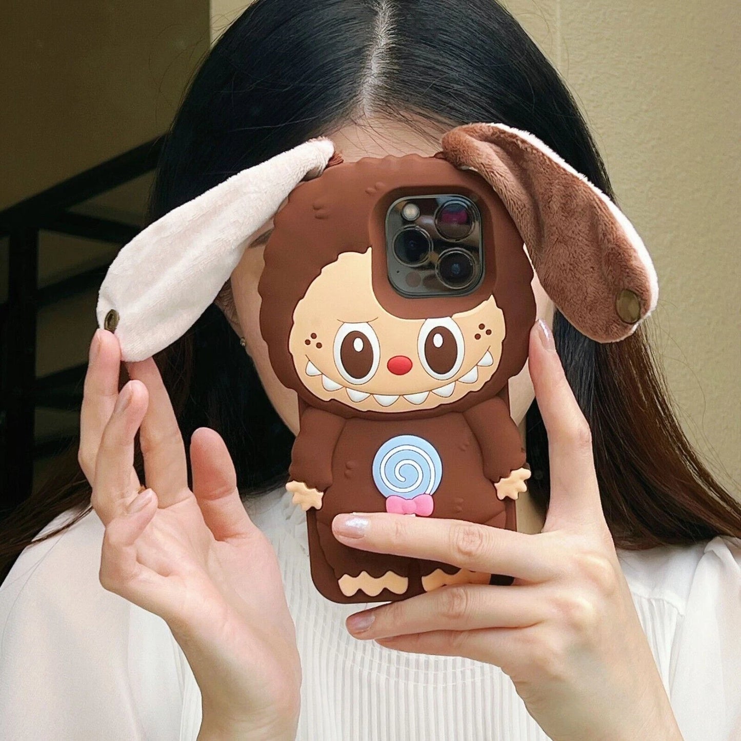 Adorable Cartoon Bunny Cute Doll Case
