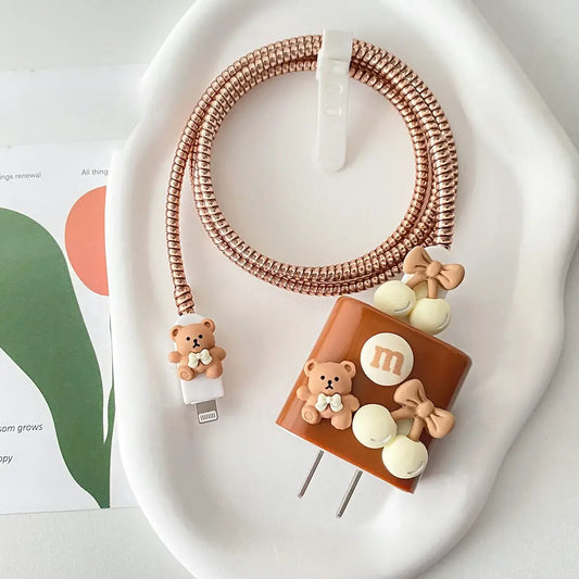 Teddy Cute Bow Adorable Adapter Kit