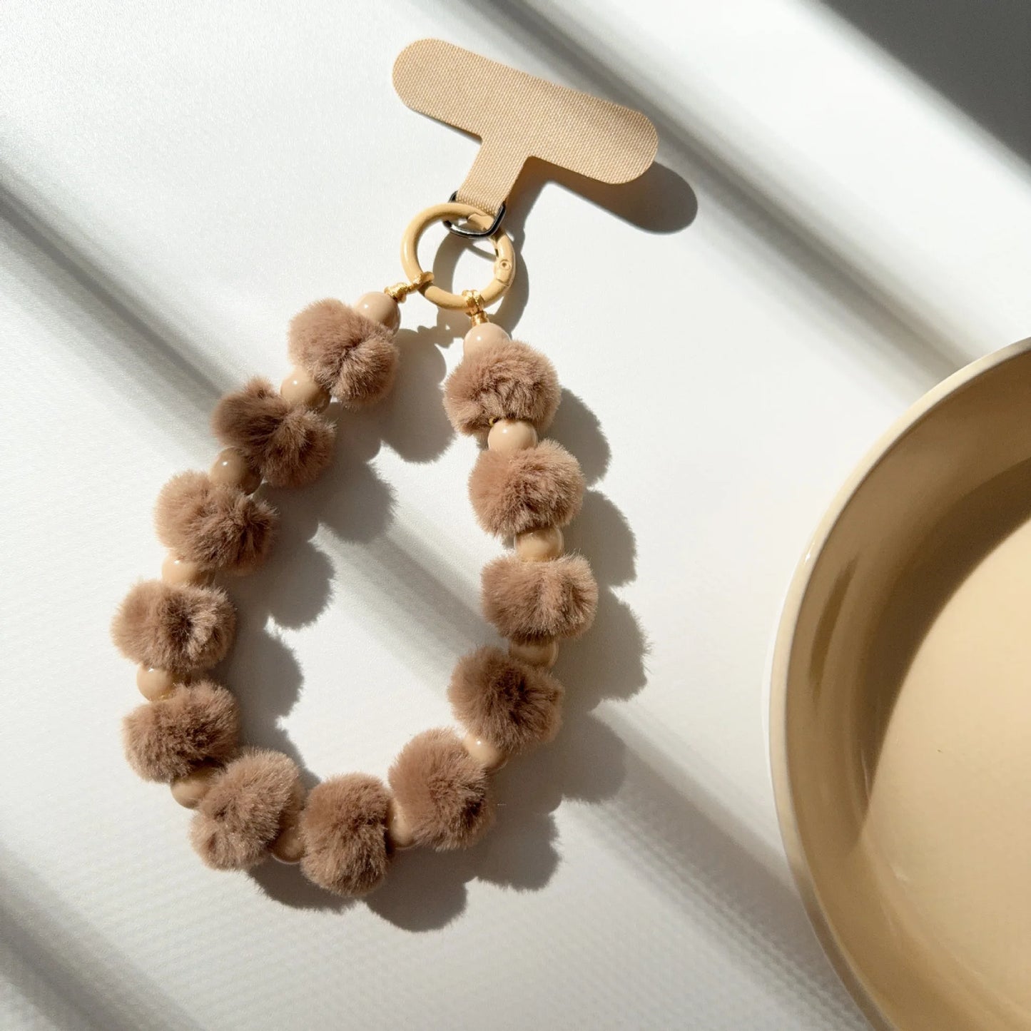 Chic Fluffy Cute Fur Ball Phone Charm