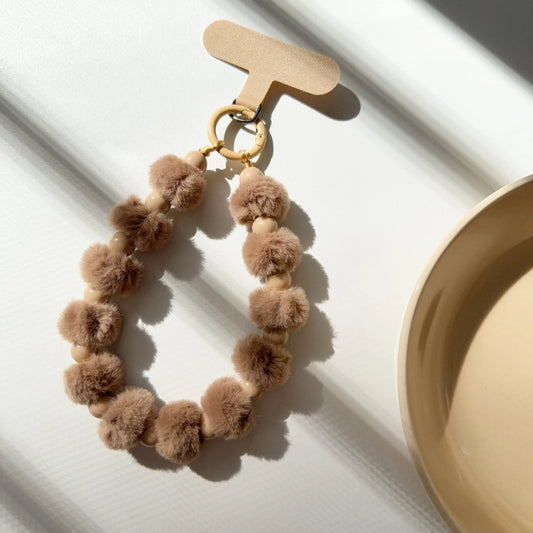 Chic Fluffy Cute Fur Ball Phone Charm